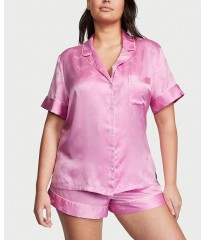 Піжама Satin Short Pajama Set Lilac Chiffon