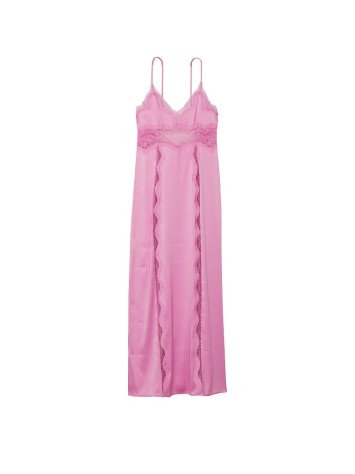Пеньюар Lace-Inset Long Slip Lilac Chiffon
