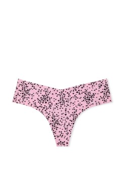 Трусики No-Show Thong Panty Pink Heart Dot Print
