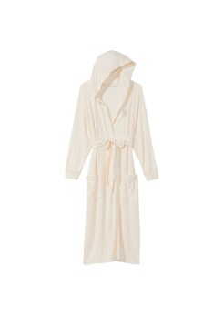 Халат Modal Terry Hooded Long Robe Ivory