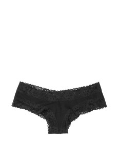 Tрусики Cotton Lace Cheeky panty Black