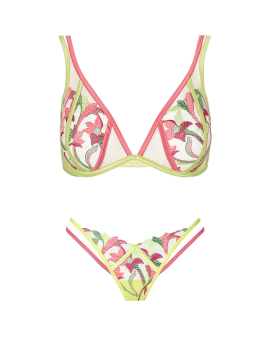 Комплект FOR LOVE & LEMONS Petunia Embroidery Underwire Bra Set