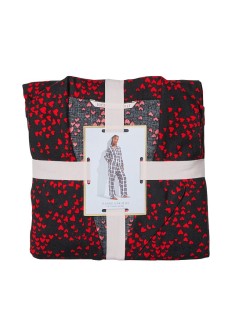 Пижама Flannel Long Pj set Red Mini hearts