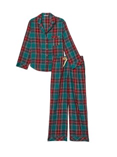 Піжама Flannel Long Pj set Bright tartan plaid