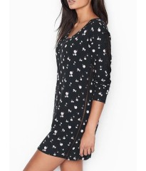 Нічна сорочка Modal Supersoft Sleepshirt Black Floral