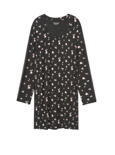 Нічна сорочка Modal Supersoft Sleepshirt Black Floral