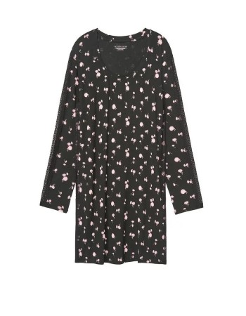 Ночная рубашка Modal Supersoft Sleepshirt Black Floral