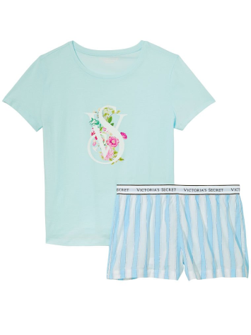 Піжама Victoria's Secret Tee-jama Cotton Short PJ Set