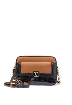 Крос-боді The Victoria Top Zip Shoulder Bag Croc Colorblock