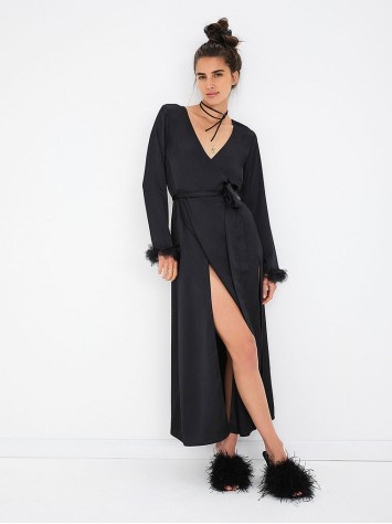 Халат FOR LOVE & LEMONS Floral Trim Kimono Robe