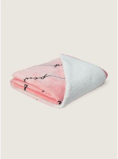 Плед Plush Fleece Blanket Logo PINK