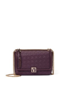 Крос-боді Вікторія Сікрет Medium Shoulder Bag Black Violet Woven