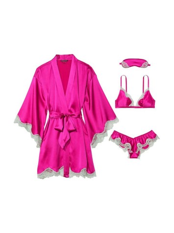 Подарунковий набір 4-Piece Silk Gift Set Bright Magenta