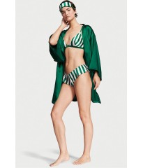 Подарочный набор 4-Piece Silk Gift Set Green White Stripe Victoria’s Secret 