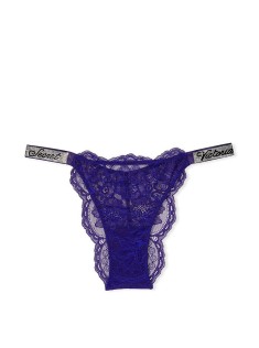 Трусики Shine Strap Lace Brazilian Panty Night Ocean