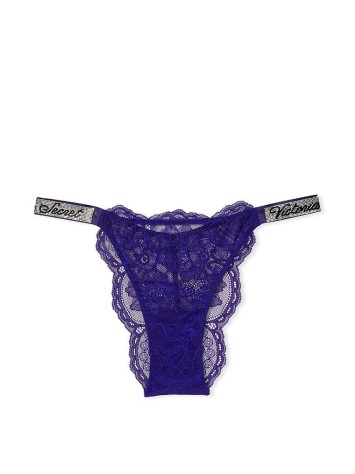 Трусики Shine Strap Lace Brazilian Panty Night Ocean