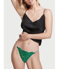 Трусики Very Sexy Green Lace with Shine Strap Brazilian panty