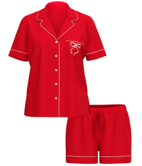 Піжама Modal Soft Short Pajama Set Lipstick