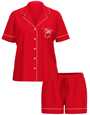 Піжама Modal Soft Short Pajama Set Lipstick