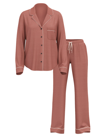 Піжама Modal Long Pajama Set Vintage Rose