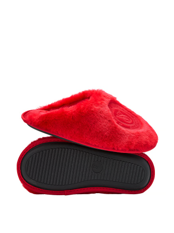 Домашние тапочки Closed-Toe Faux Fur Slippers Lipstick