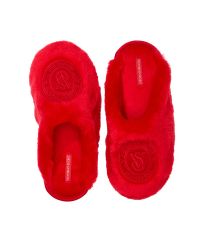 Домашні капці Closed-Toe Faux Fur Slippers Lipstick