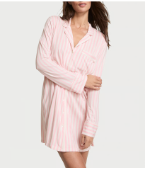 Сорочка для сну Modal Soft Button-Front Sleepshirt Blossom Stripes