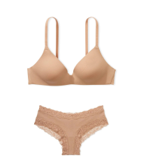 Комплект білизни Body by Victoria Praline Nude Lightly Lined Demi Flexfactor Bra set
