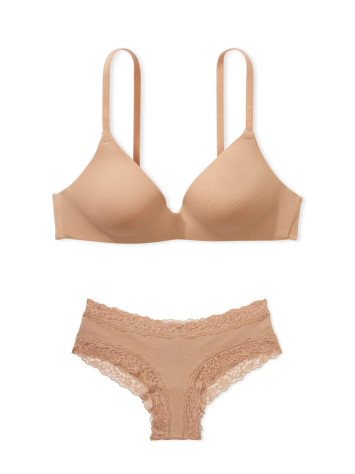 Комплект білизни Body by Victoria Praline Nude Lightly Lined Demi Flexfactor Bra set