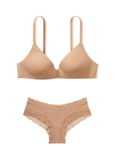 Комплект білизни Body by Victoria Praline Nude Lightly Lined Demi Flexfactor Bra set