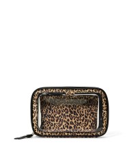 Косметичка 3в1 Victoria's Secret Travel Trio Makeup Bag Leopard Brown