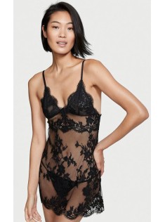 Пеньюар Victoria's Secret Very Sexy Babydoll Black Lace