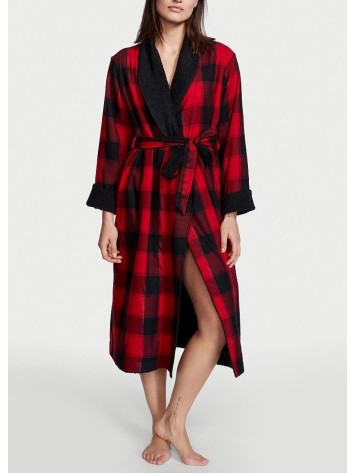 Халат Reversible Flanel Cozy Fleece Long Robe