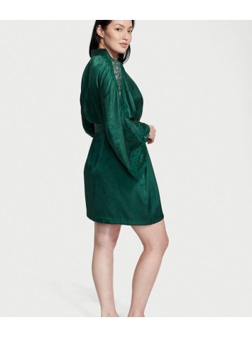 Сатиновий халат Вікторія Сикрет Flounce Satin Robe