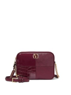 Сумка The Victoria Top-Zip Crossbody Bordeaux Patchwork