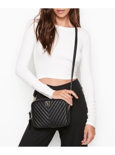 Сумка Вікторія Сікрет The Victoria Top Zip crossbody Black Lily