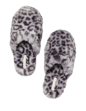 Домашние тапочки Victoria's Secret White Leopard Slippers