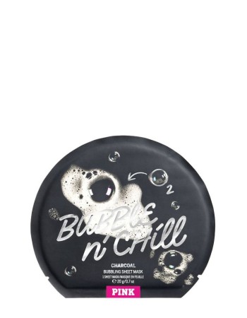 Маска для обличчя Victoria&#39;s Secret PINK Bubble &amp; Chill Charcoal Bubbling Sheet Mask