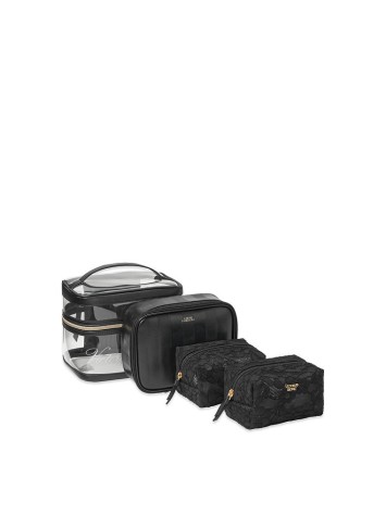 Набір косметичок VICTORIA'S SECRET Floral Lace 4-in-1 Beauty Bag Set