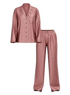 Пижама Glazed Satin Dew Drop Long Pajama Set Vintage Rose