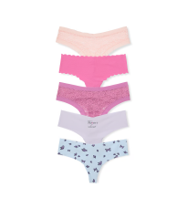 Набір трусиків 5-Pack No-Show Thong Panties Color