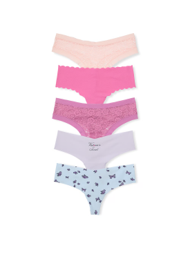 Набор трусиков 5-Pack No-Show Thong Panties Color