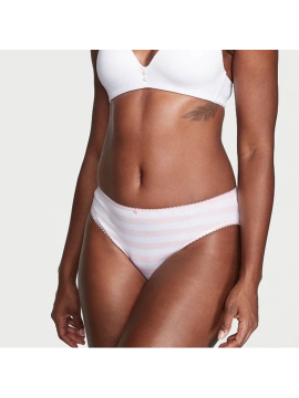 Трусики Stretch Cotton High-Leg Brief Panty Pink Stripe