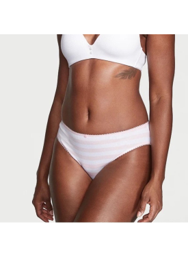 Трусики Stretch Cotton High-Leg Brief Panty Pink Stripe