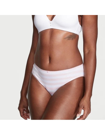 Трусики Stretch Cotton High-Leg Brief Panty Pink Stripe
