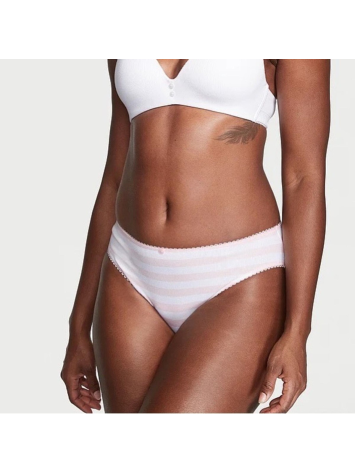 Трусики Stretch Cotton High-Leg Brief Panty Pink Stripe