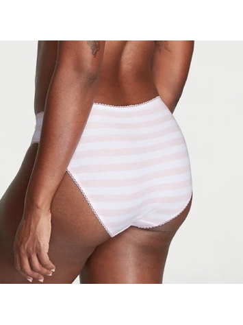 Трусики Stretch Cotton High-Leg Brief Panty Pink Stripe