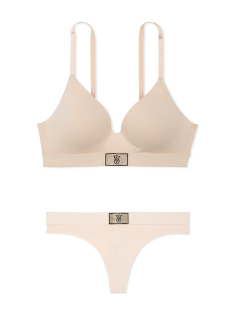 Комплект белья Shine Patch Lightly Lined Wireless Bra Set Marzipan