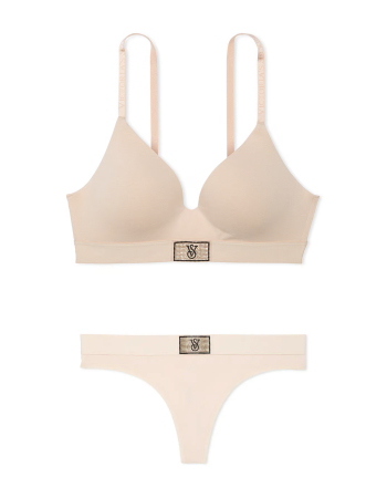 Комплект білизни Shine Patch Lightly Lined Wireless Bra Set Marzipan