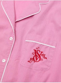 Піжама Heritage Cotton Long Pajama Set Pink